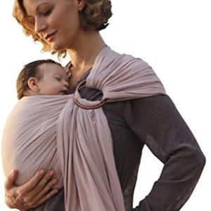 Pura Vita Nalaki Bamboo Linen Natural Baby Ring Sling Warm Sand